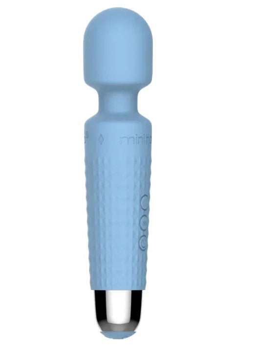 Shibari Mini Wand Halo (Powder Blue) – Powerful Wand Massager with 20 Vibration Patterns and Bendable Neck > Sex Toys > Mini Massagers