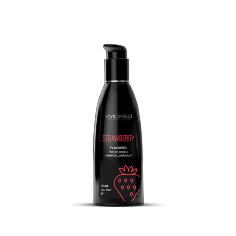 Wicked Aqua Strawberry (60 ml) – Water-Based Strawberry Flavored Lubricant ... No Colour Selected > Lube > Flavoured