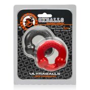 Ultraballs 2 Pack Cockring Steel and Red > Cock Ring > Sets