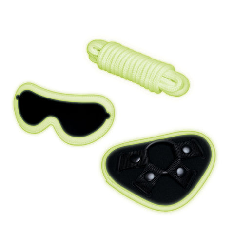 WhipSmart Glow in the Dark 4 Piece Strap On Set STRAP-ONS