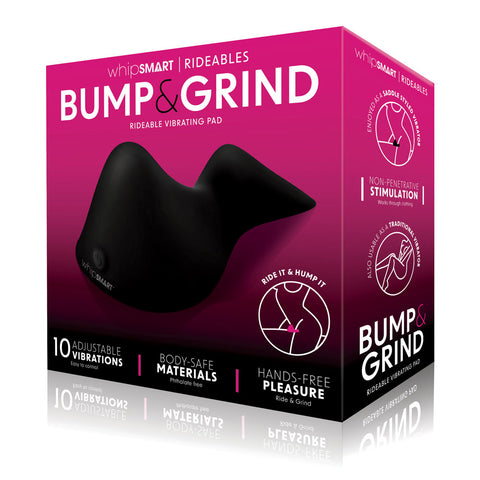 WhipSmart Bump and Grind Vibrating Pad for Non Penetrative Pleasure Black Vibrating Pads