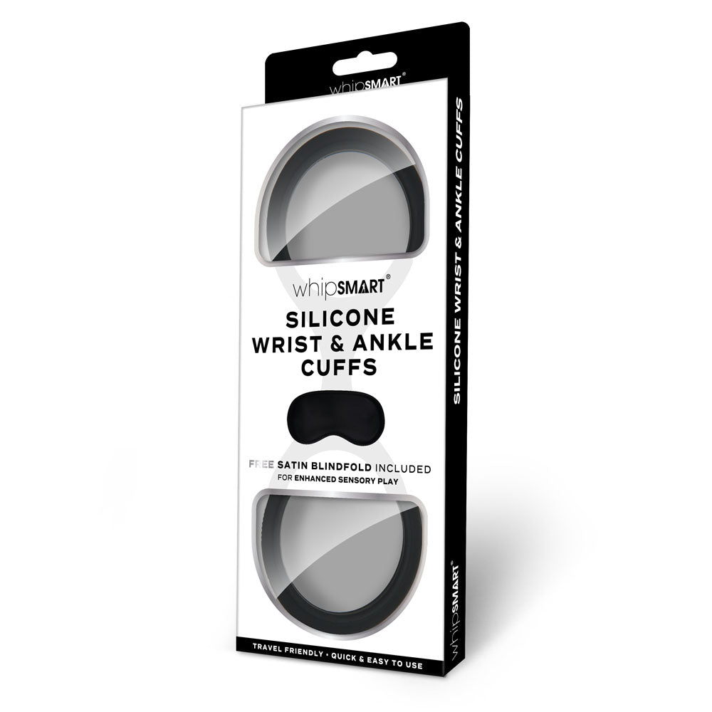 WhipSmart Silicone Wrist and Ankle Cuffs – Hypoallergenic Adjustable Restraint Set > Bondage Gear > Restraints
