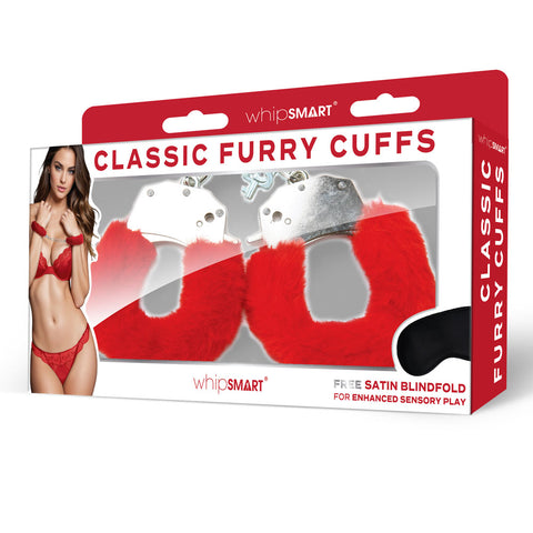 WhipSmart Classic Furry Cuffs – Luxurious Faux Fur Comfort Restraints