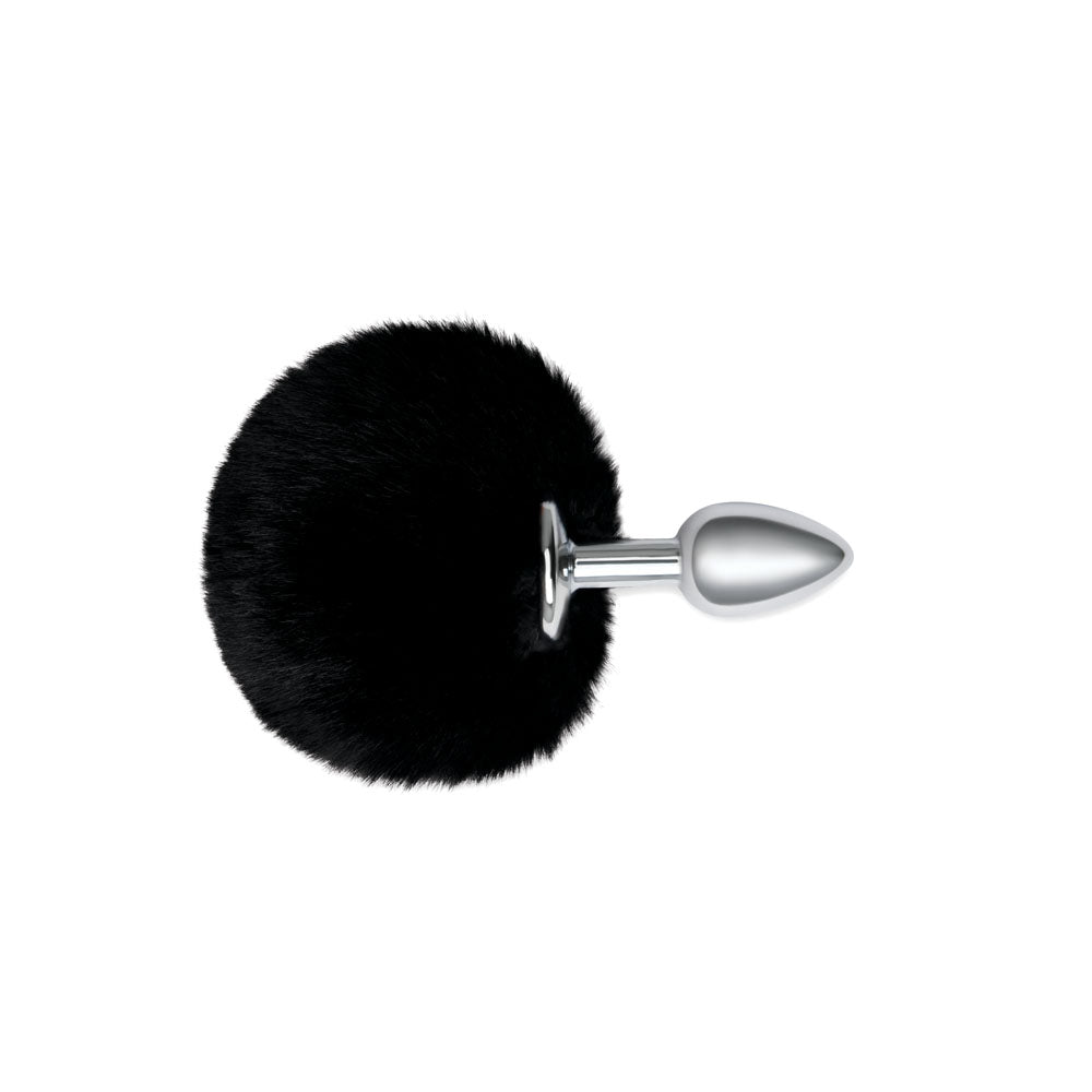 WhipSmart Furry Tales Bunny Tail Black Metal Plug > Anal Range > Tail Butt Plugs