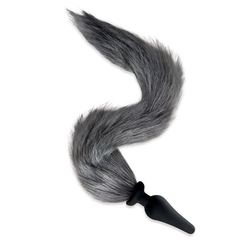 WhipSmart Furry Tales Foxtail Furry Play Set Grey Tails