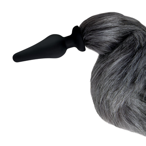 WhipSmart Furry Tales Foxtail Furry Play Set Grey Tails