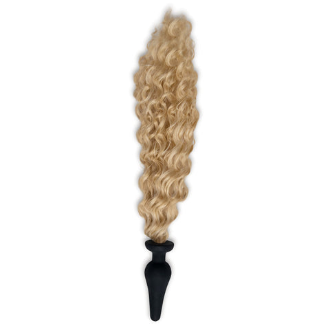 WhipSmart Furry Tales 4 Inch Silicone Pony Tail Butt Plug Brown Tails