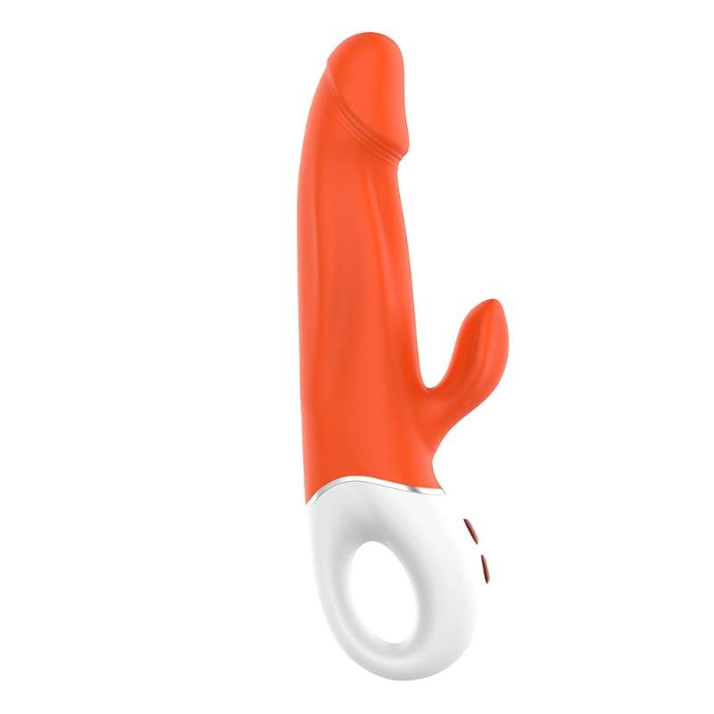 Wave Rabbit Orange Pleasure Device 227mm x 78mm > Vibrators > Ladies > Rabbit