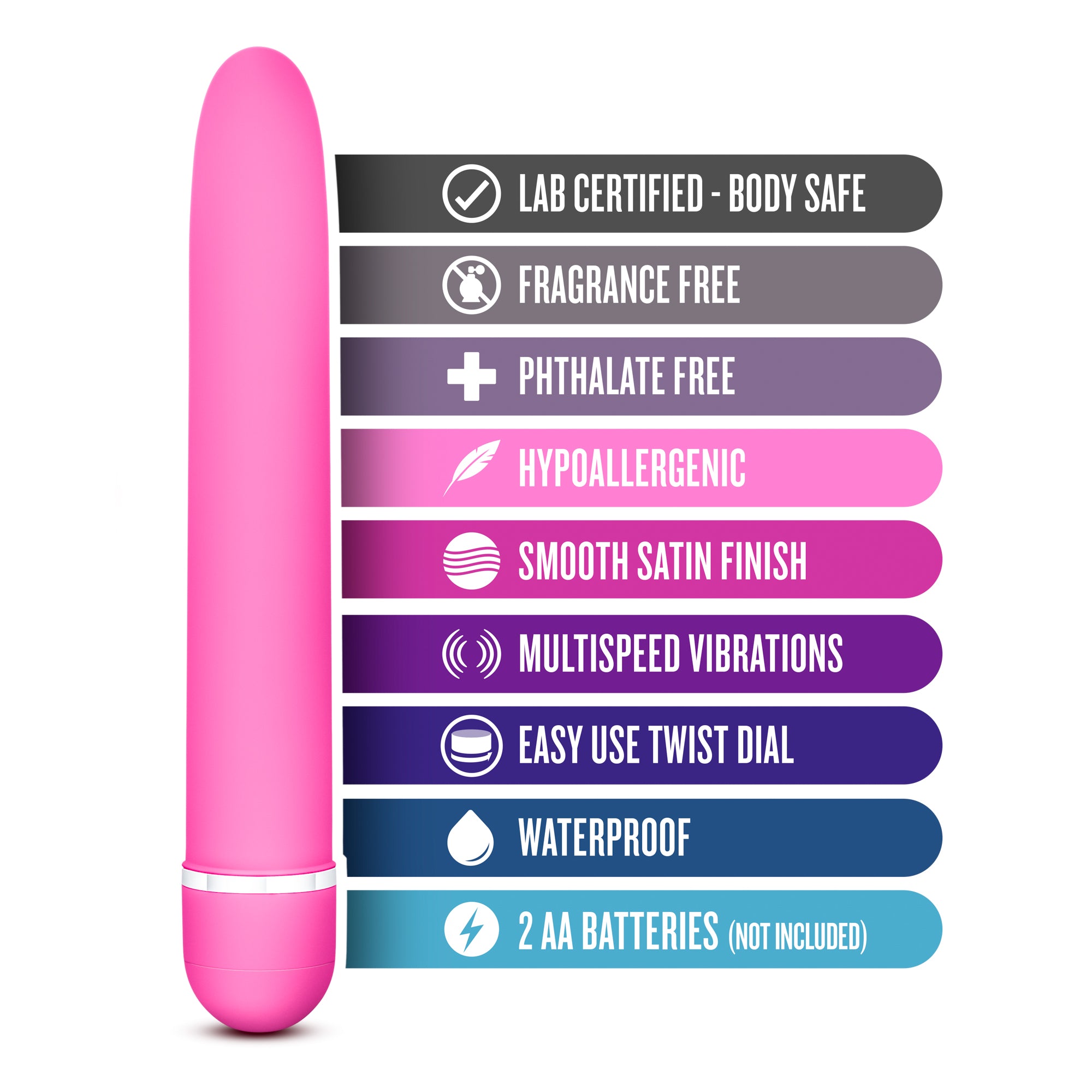 Rose Luxuriate Pink 7 Inch Vibrator > Vibrators > Standard Vibrators