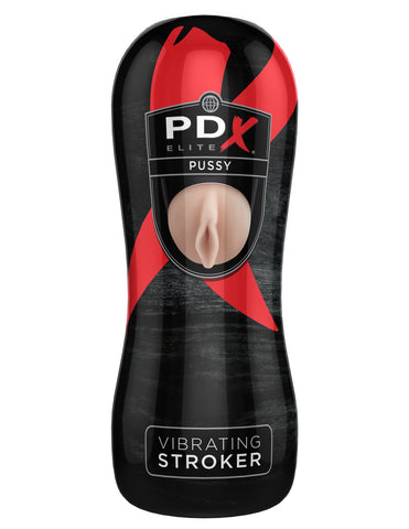 Pipedream Extreme Toyz Elite Vibrating Stroker Pussy 6.5 Inches Strokers - Auto