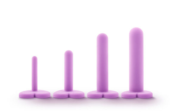 Wellness Silicone Vaginal Dilator Kit 4-Piece Set Purple Dilators