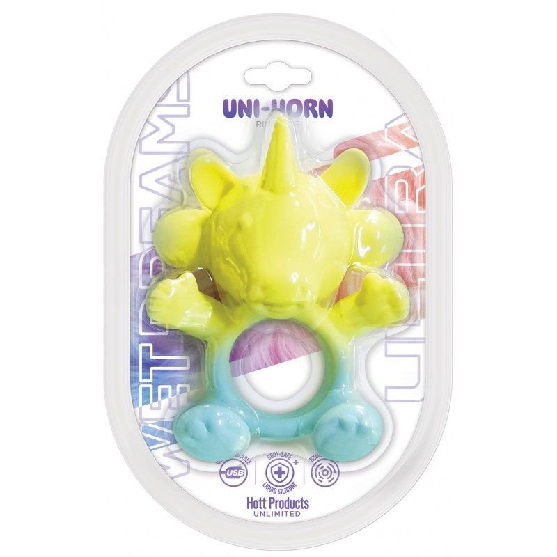 Wet Dreams Ultra 20 Mode Silicone UniHorn – Waterproof USB Rechargeable Cock Ring Secondary image