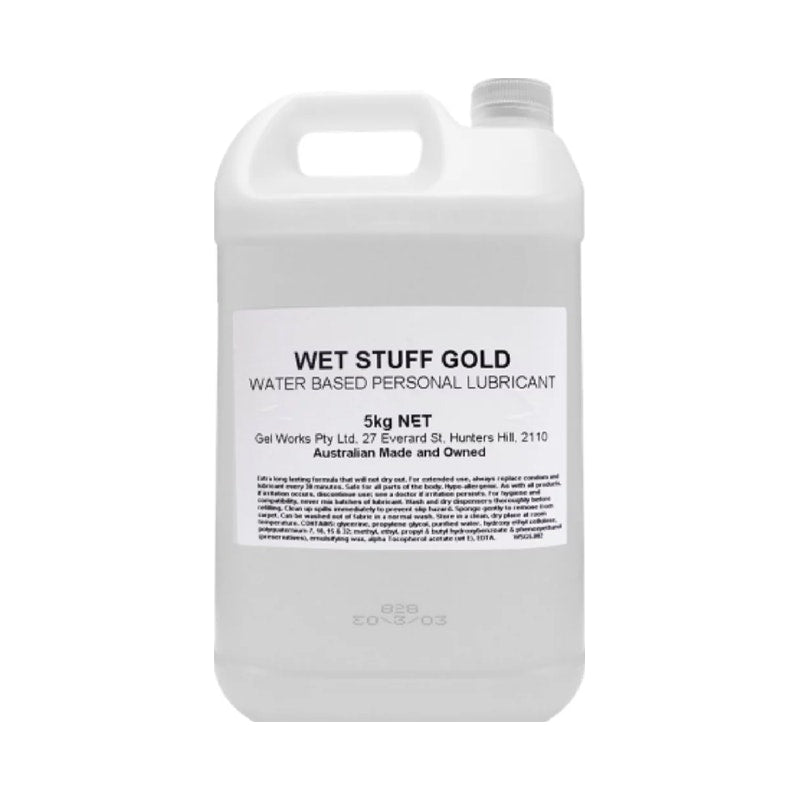 Wet Stuff Gold 5kg Water-Based Lubricant for Intimacy Default Title Water Based Lube