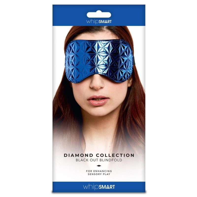 Whip Smart Diamond Blindfold in Blue > Bondage Gear > Blindfolds