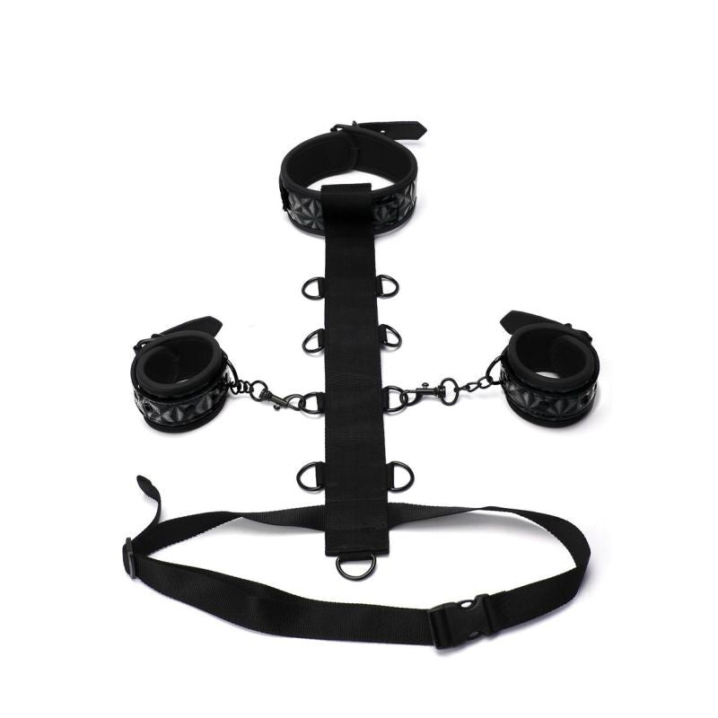 Whip Smart Diamond Body Restraint Three Piece Set Black > Bondage Gear > Restraints Main image