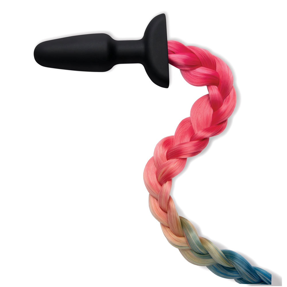 WhipSmart Furry Tales Silicone Rainbow Tail Anal Plug Secondary image