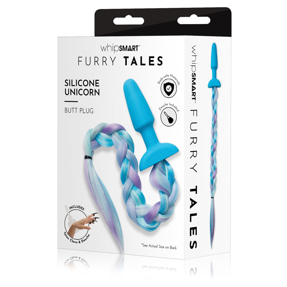 WhipSmart Furry Tales Silicone Unicorn Butt Plug > Anal Range > Tail Butt Plugs