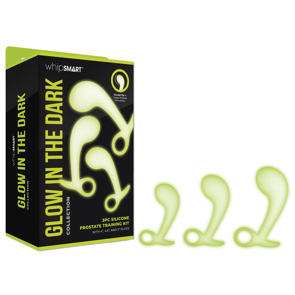 WhipSmart Glow in the Dark Three Piece Prostate Training Kit Secondary image