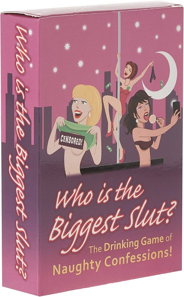 Who Is The Biggest Slut Card Game for Adults - Ultimate Wild Drinking Game with Spicy Questions Card Games