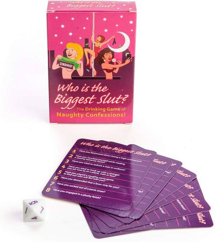 Who Is The Biggest Slut Card Game for Adults - Ultimate Wild Drinking Game with Spicy Questions Card Games