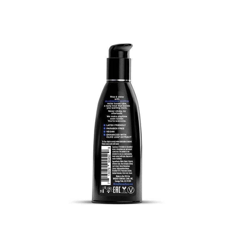 Wicked Aqua Blueberry Muffin 60ml Water Based Lubricant Secondary image