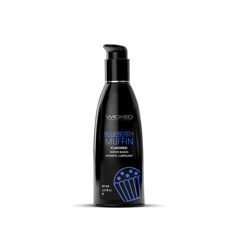 Wicked Aqua Blueberry Muffin 60ml Water Based Lubricant > Lube > Flavoured Main image