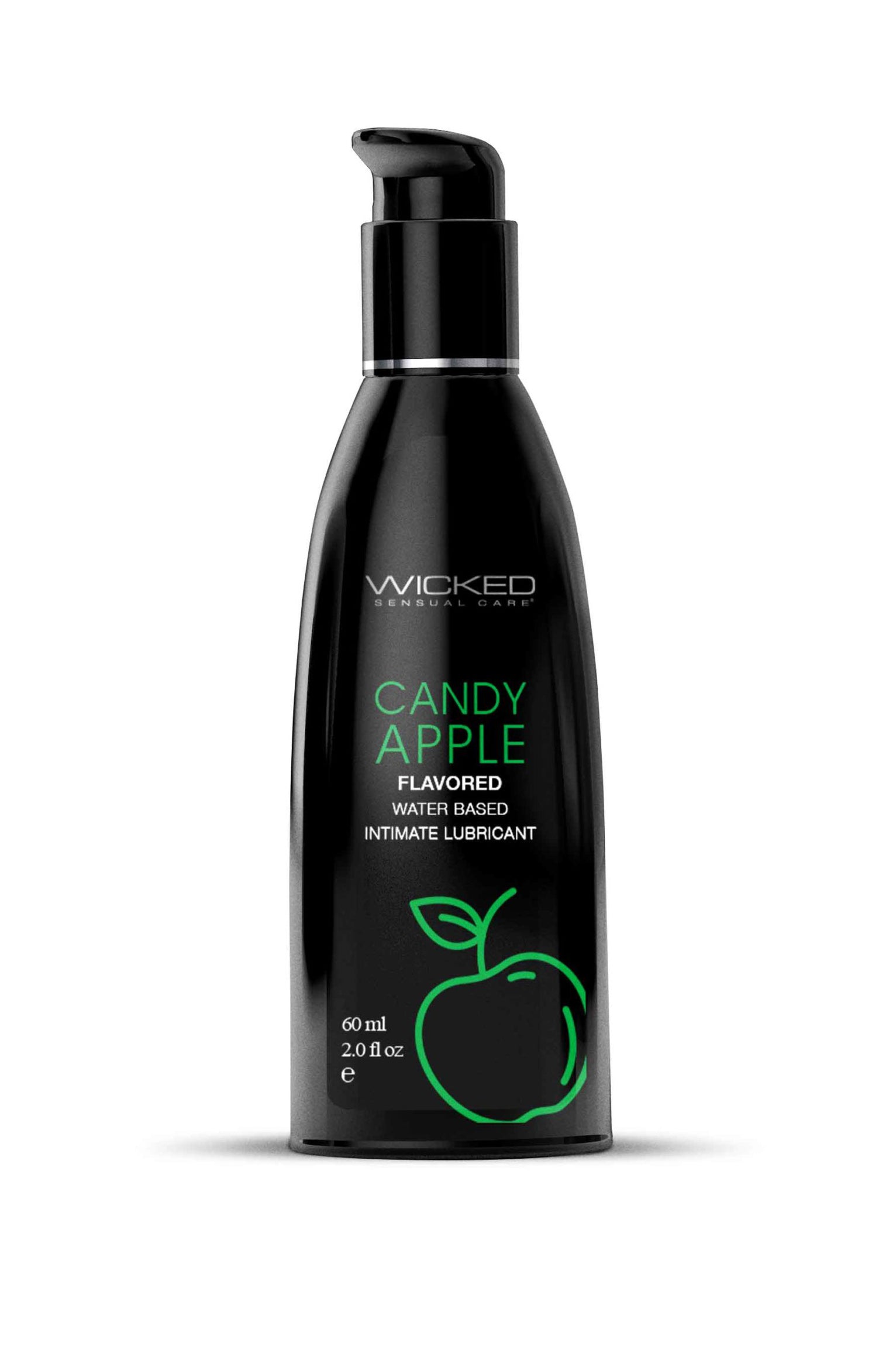 Wicked Aqua Candy Apple Lubricant 60ml - Candy Apple Flavor > Lube > Flavoured