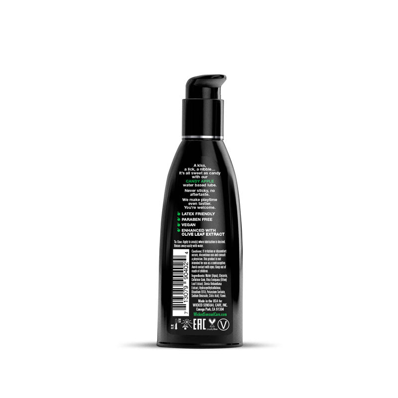 Wicked Aqua Candy Apple Lubricant 60ml - Candy Apple Flavor > Lube > Flavoured