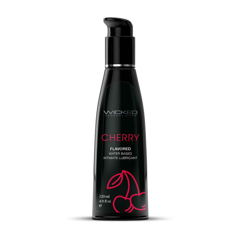 Wicked Aqua Cherry Water Based Lubricant 30ml (1 oz) Bottle Secondary image