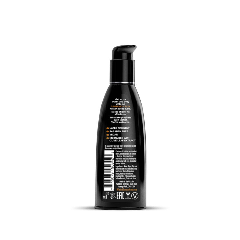 Wicked Aqua Cinnamon Bun Lubricant 60ml - Sweet Flavored Pleasure Secondary image
