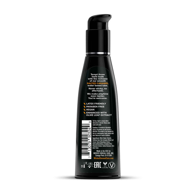 Wicked Aqua Salted Caramel Lubricant 120ml (4 oz) Bottle Secondary image