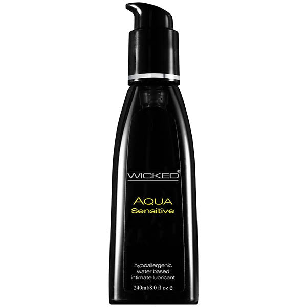 Wicked Aqua Sensitive Water Based Lubricant 240ml 8 Ounce Bottle > Lube > Water Based Main image