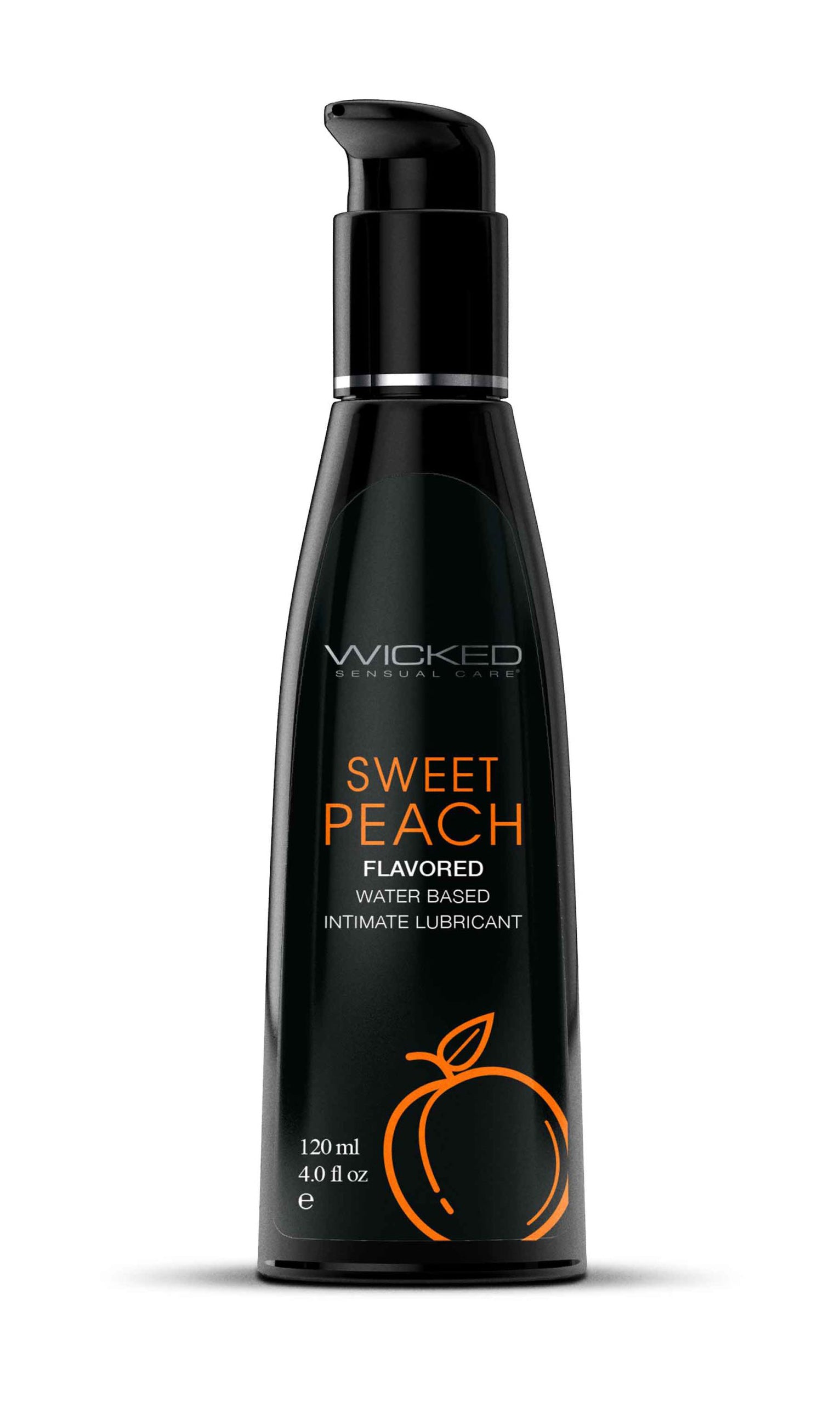 Wicked Aqua Sweet Peach Lubricant 120ml - Delicious Water Based Formula Secondary image