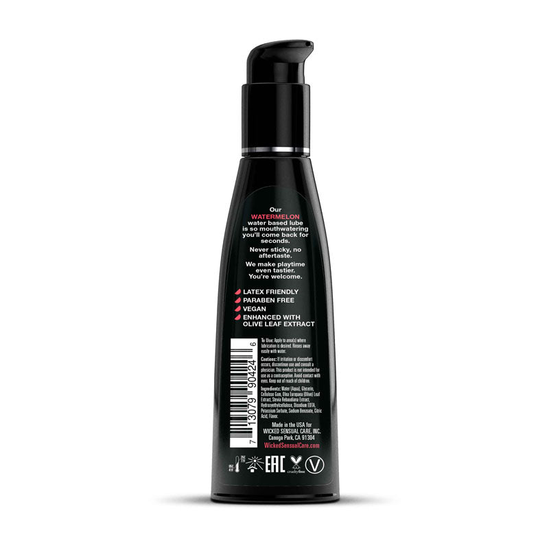 Wicked Aqua Watermelon Lubricant 120ml - Watermelon Flavored Secondary image