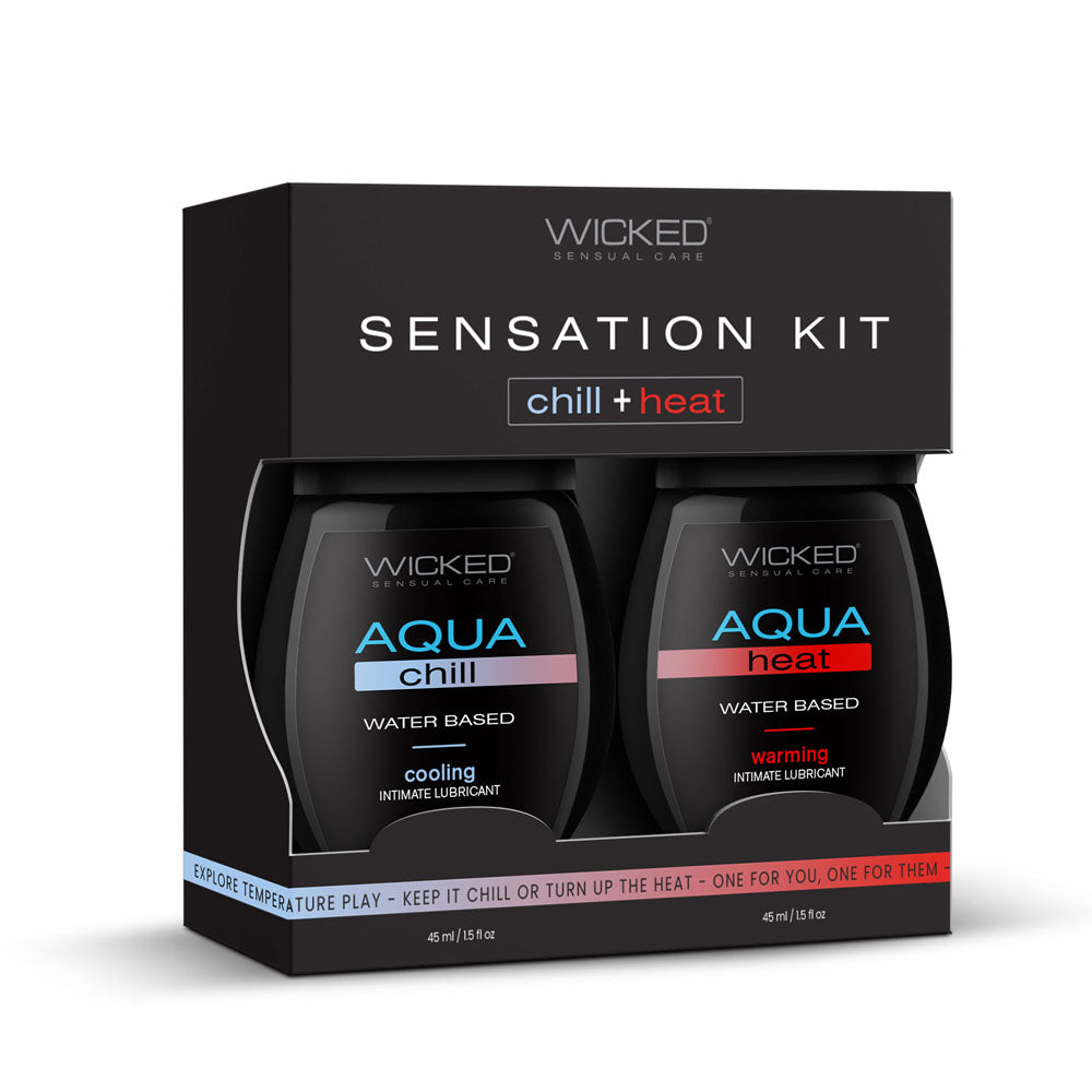 Wicked Sensation Kit 2 Pack 90ml Warming & Cooling Lubricants Secondary image