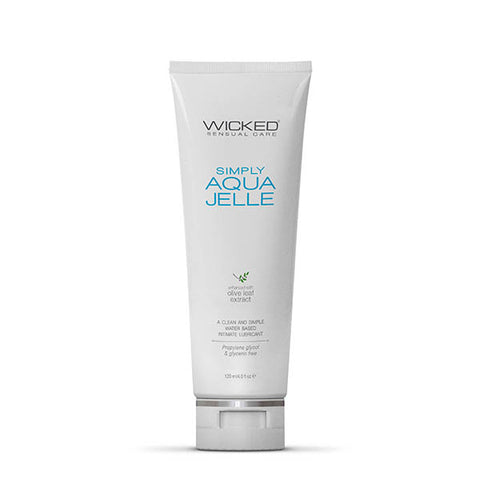 Wicked Simply Aqua Jelle 120 ml Water Based Anal Lubricant Anal Lubricant