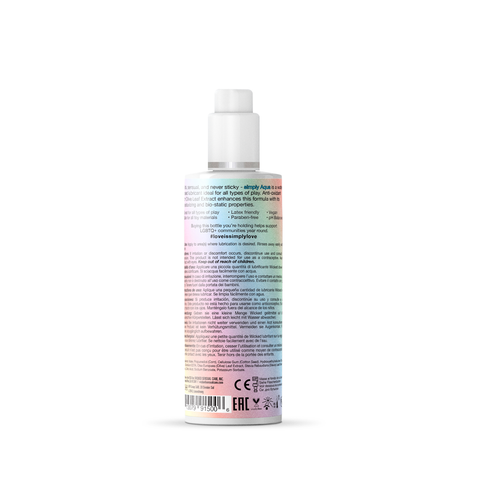 Wicked Simply Aqua Pride 120 ml Water Based Lubricant Bottle Water Based Lube
