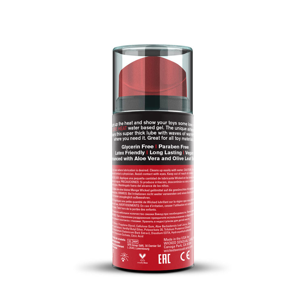 Wicked Toy Fever Warming Lubricant 100ml Glycerin Free > Lube > Water Based