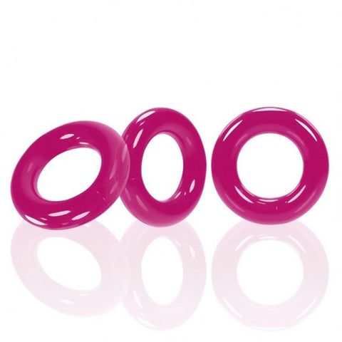 Willy Rings Hot Pink 3-Pack for Intense Pleasure COCK RING Set
