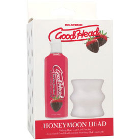 GoodHead Honeymoon Head Kit 4 oz Chocolate Strawberry Glide Stroker Default Title > Lube > Oral Gels & Sprays