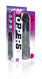 The 9's Toppers – 7.6 cm Penis Extension Sleeve Black > Sex Toys For Men > Penis Sleeves