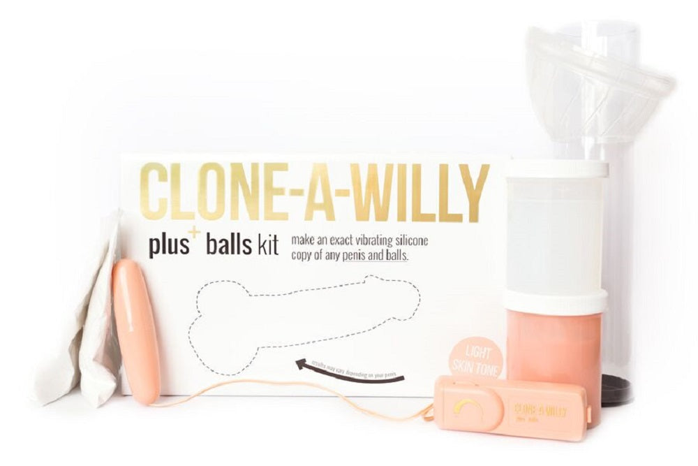 Clone-A-Willy Plus With Balls (Light Tone)