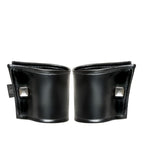 Wrist Wallet Pair Black Wetlook High-Gloss Material with Hidden Zipper Wrist Cuffs > Clothes > Unisex Leather