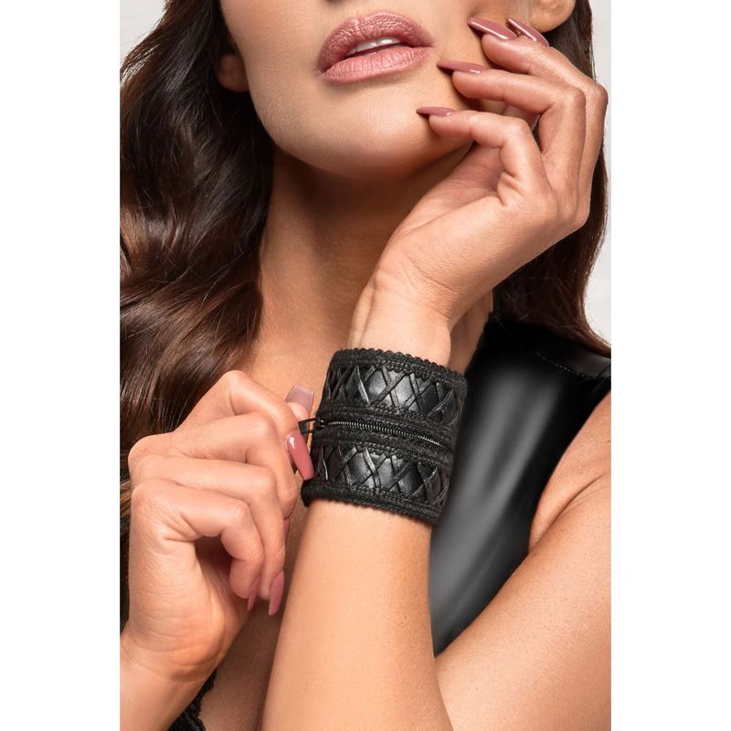 Wrist Wallet with Hidden Zipper in Premium Power Wetlook Material One Size > Clothes > Accessories