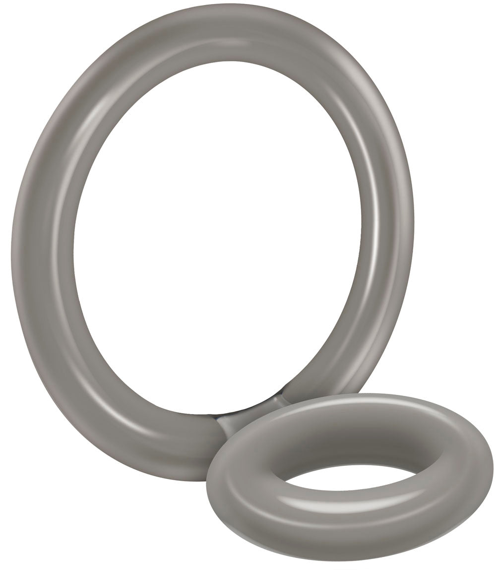 Zero Tolerance Bullseye Grey Cock and Ball Rings Stretch Fit COCK RINGS