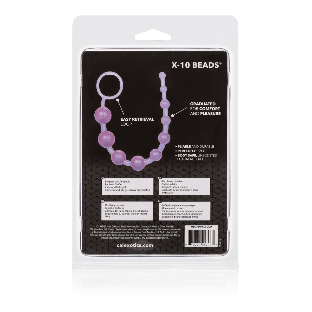 X-10 Graduated Anal Beads - Purple