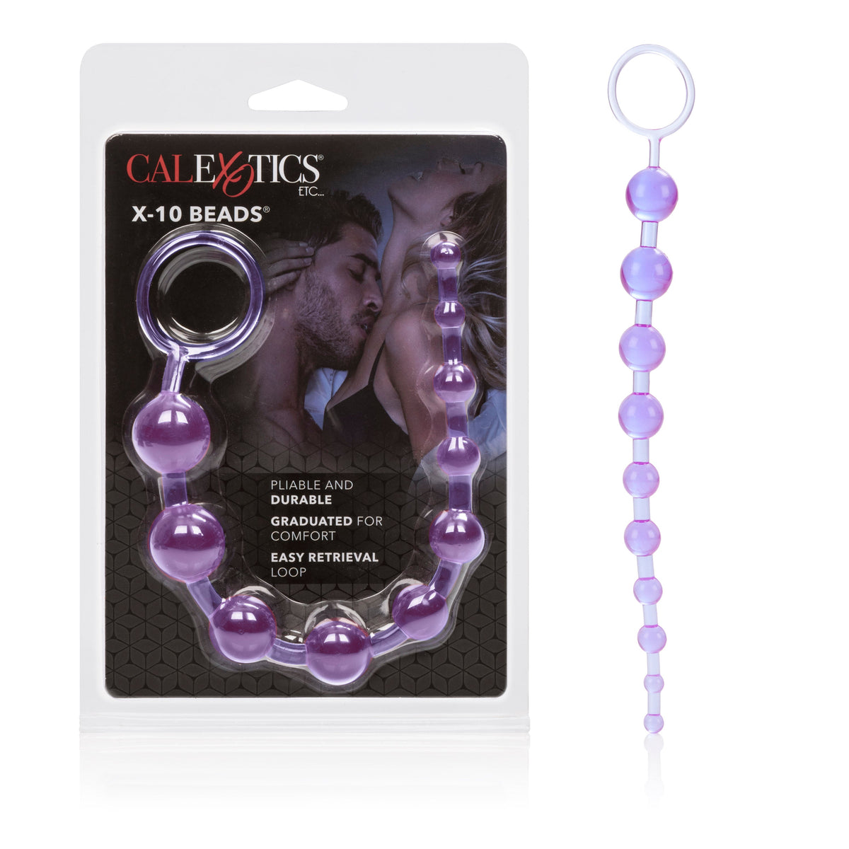 X-10 Graduated Anal Beads - Purple