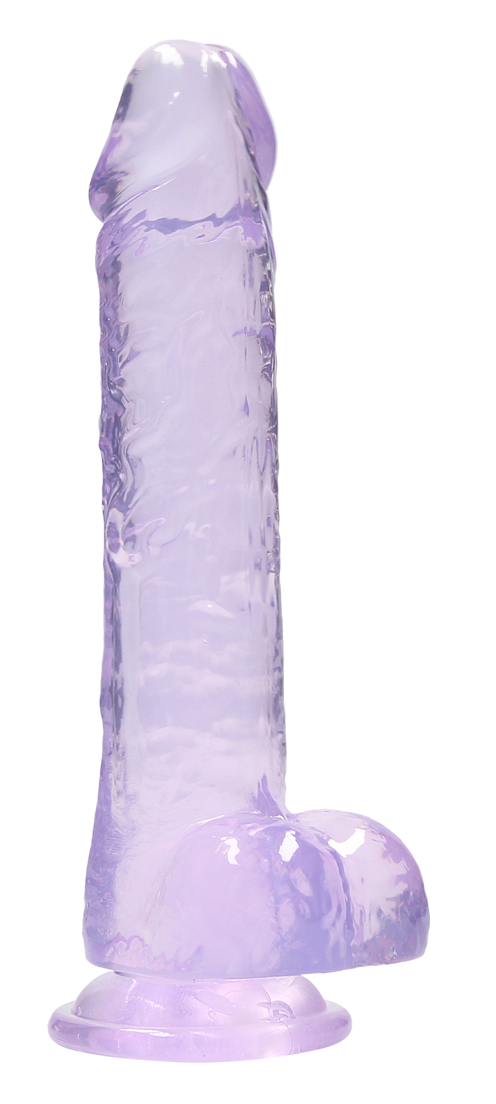 Realrock Crystal Clear (Transparent) – 8 Inch Realistic Dildo with Balls > Dildos > Realistic Dildos