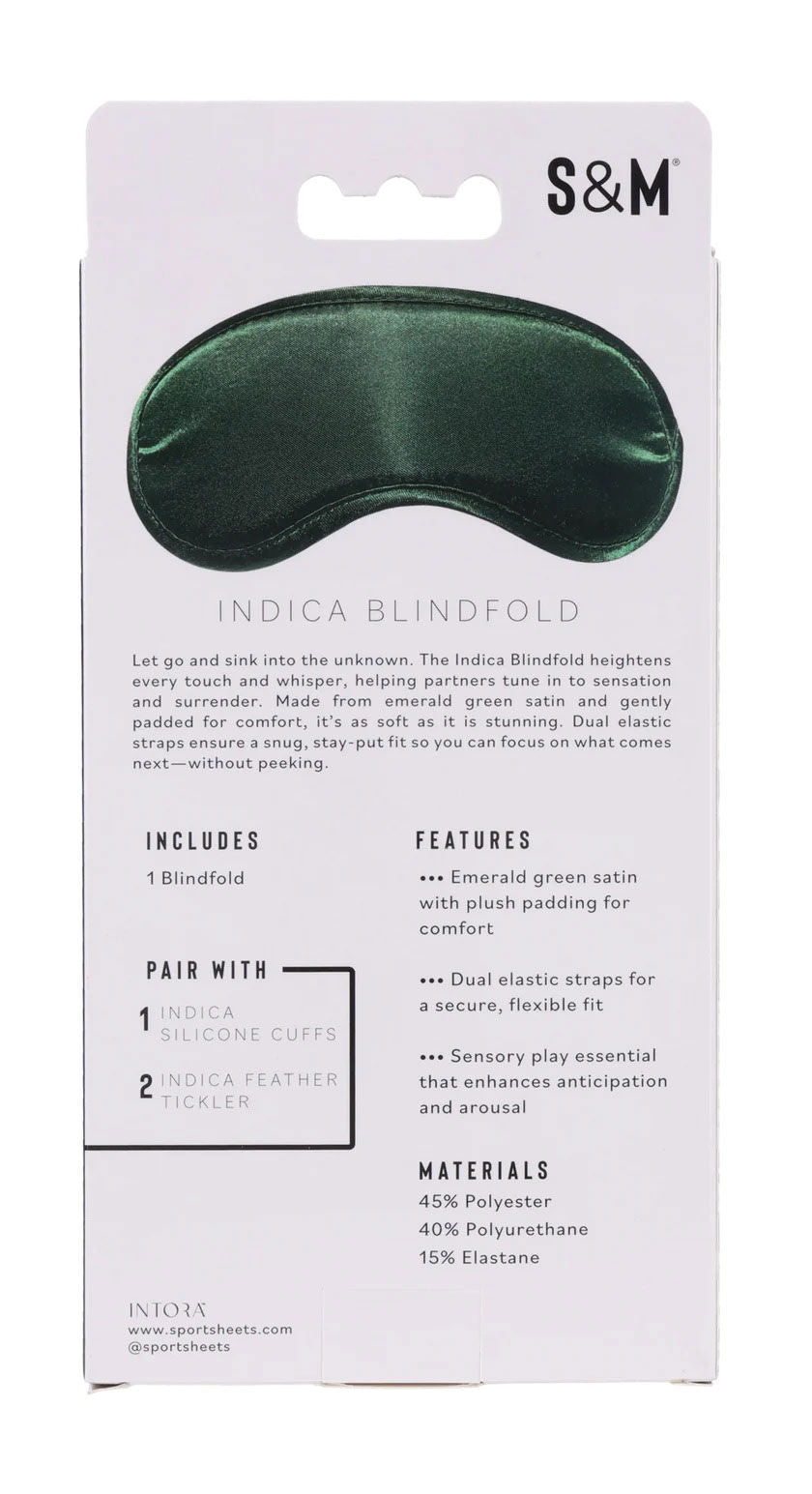 Indica Emerald Green – Satin Blindfold Green > Bondage Gear > Blindfolds