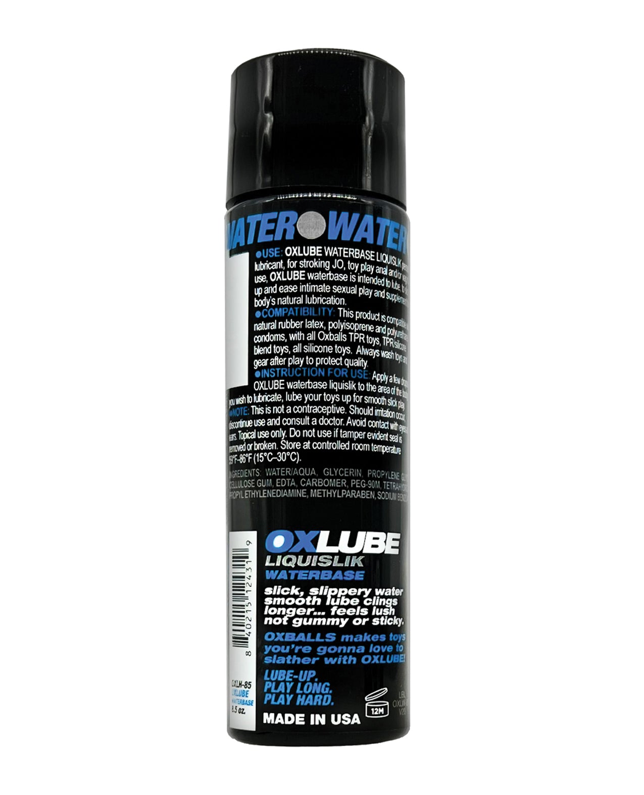 LIQUISLIK Waterbased OXLube 130ml Default Title > Lube > Water Based